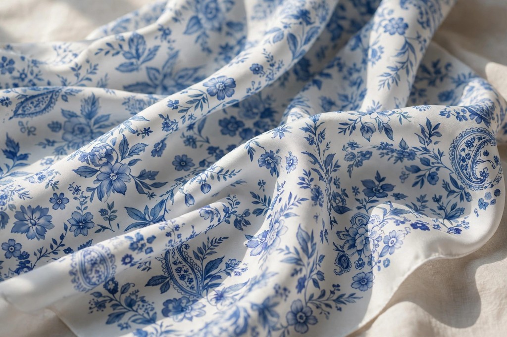 Foulard din bumbac și mătase SÓRA