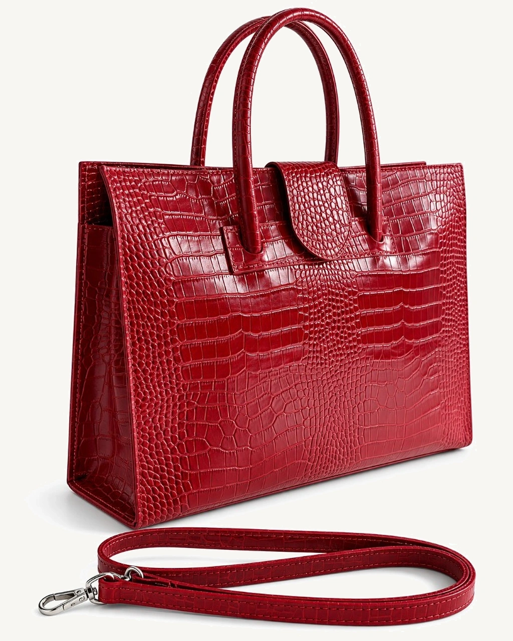 Edmee Cherry Red — cu curea