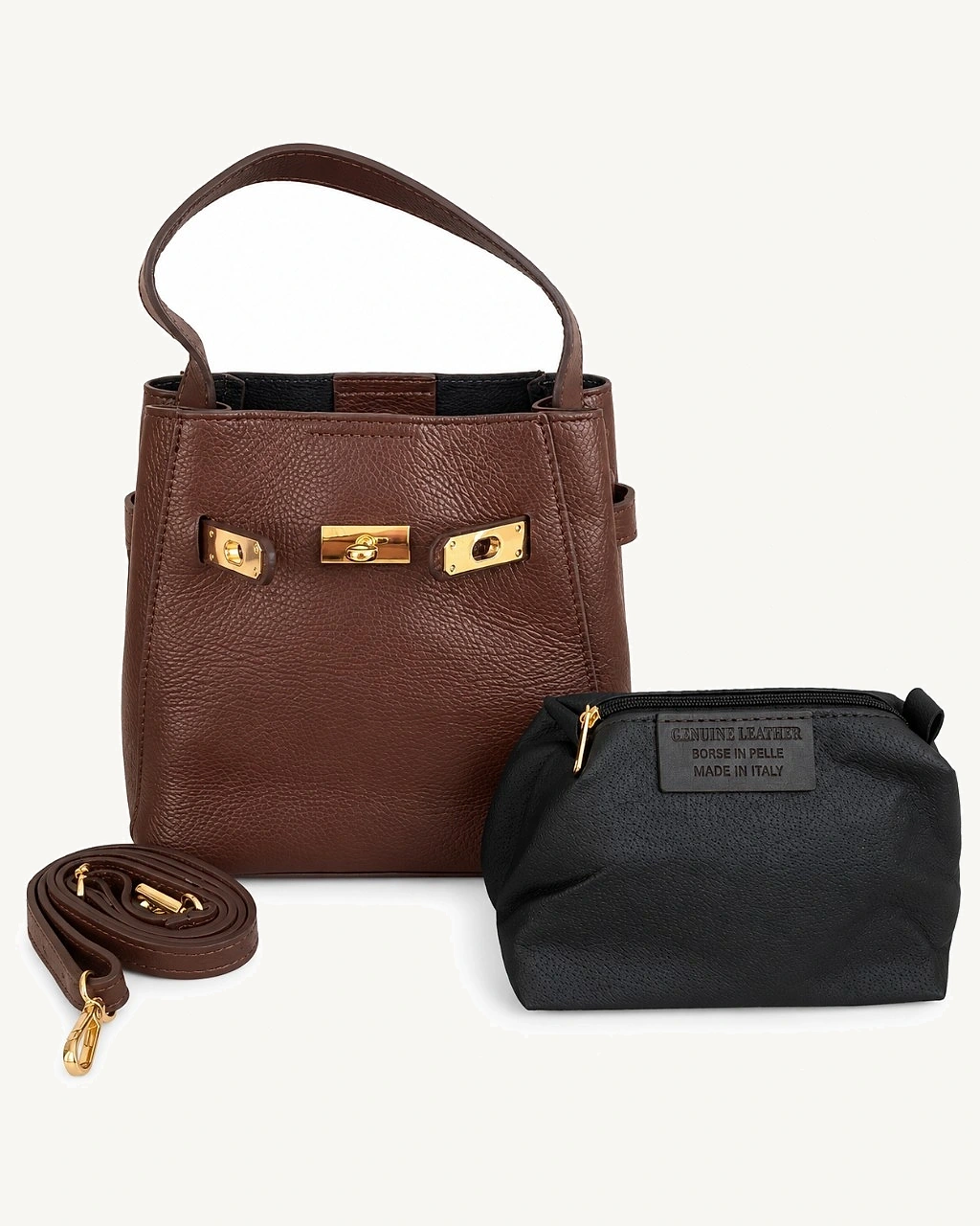Melisande Dark Chocolate — комплект с ремнём и косметичкой