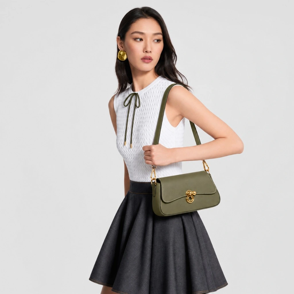 Ottilie Olive Green — на модели